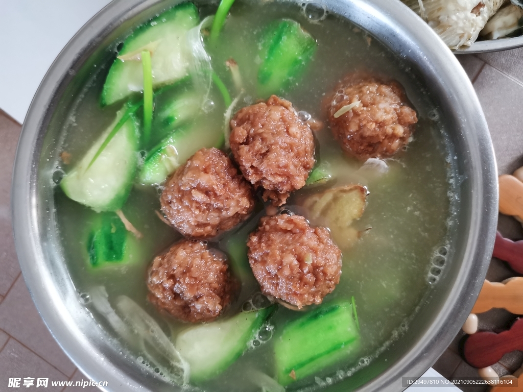 丝瓜肉丸汤