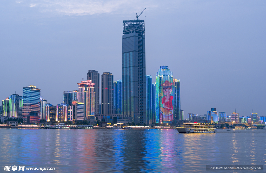 湖北武汉武昌夜景