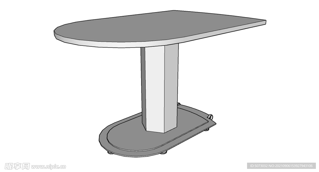 sketchUP草图大师 桌子