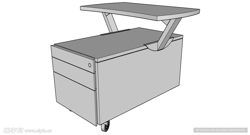 sketchUP草图大师 桌子