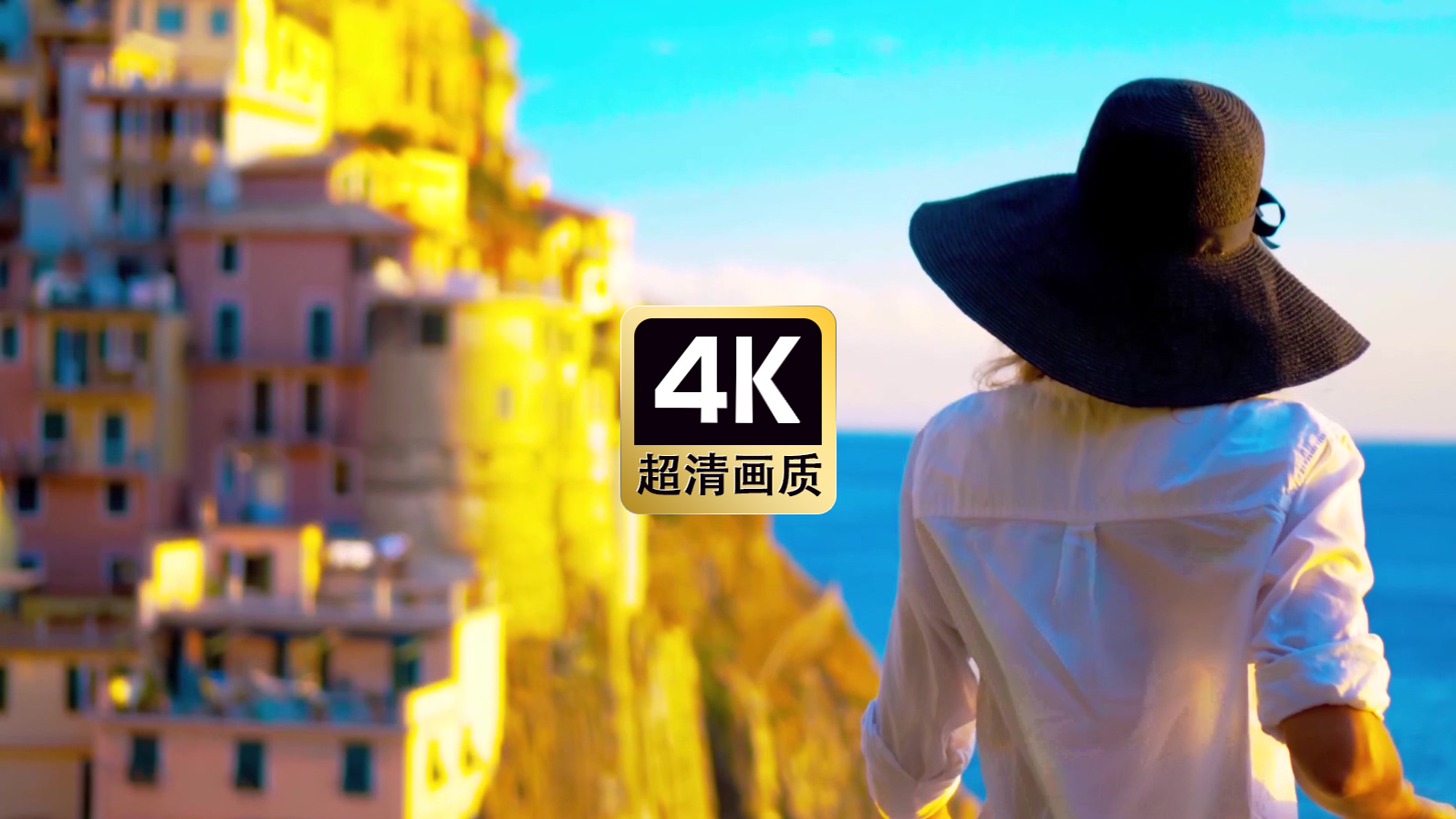 海边观光的美女