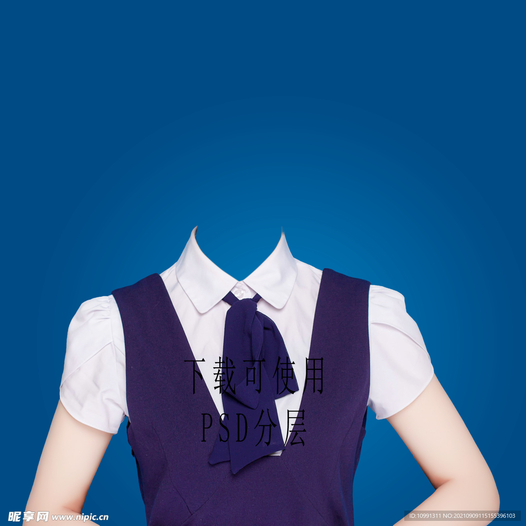 女款工作服衣服素材