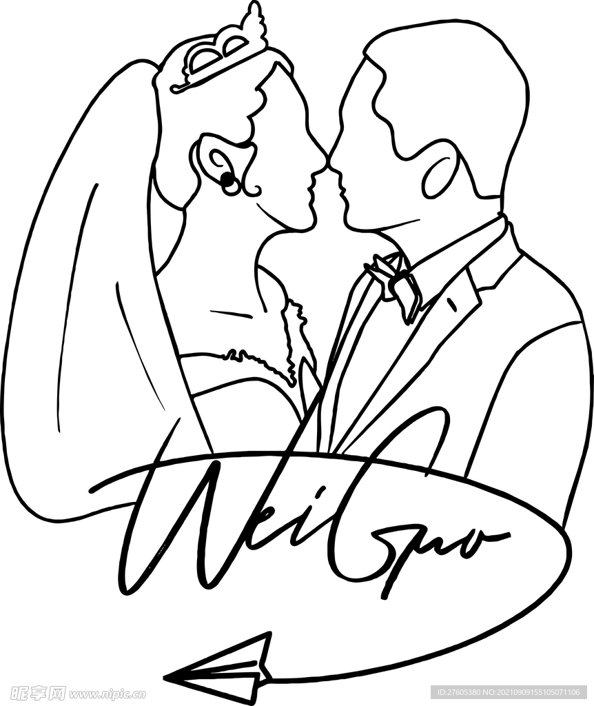 婚礼人像logo