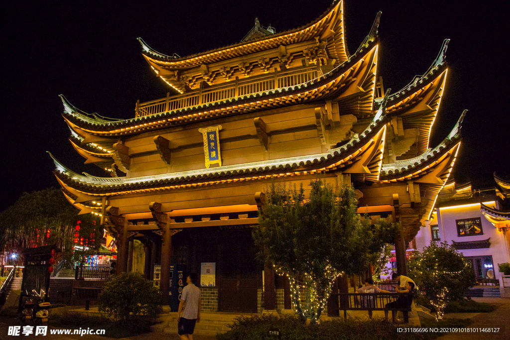 永州零陵古城 溪街夜景
