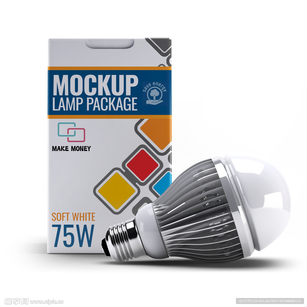 灯泡包装样机