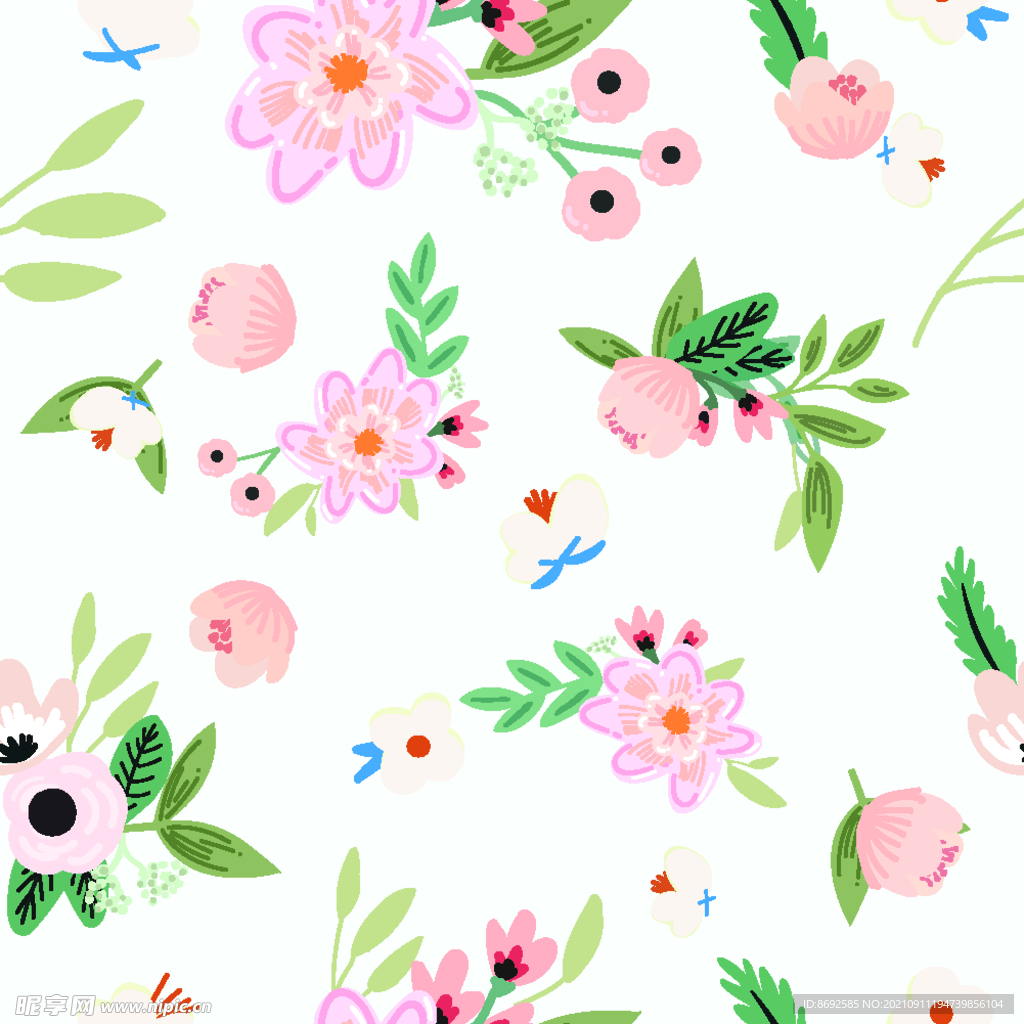 手绘花朵