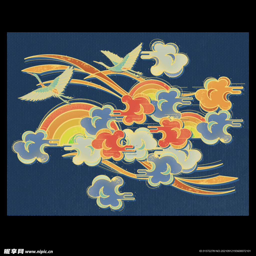  国潮祥云设计图片 