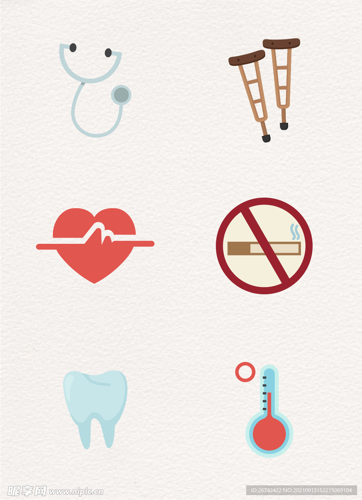 扁平化医疗小图标