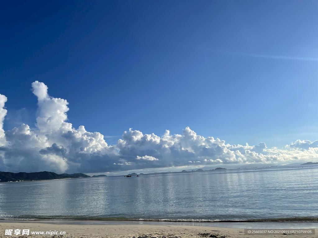 早晨的海边