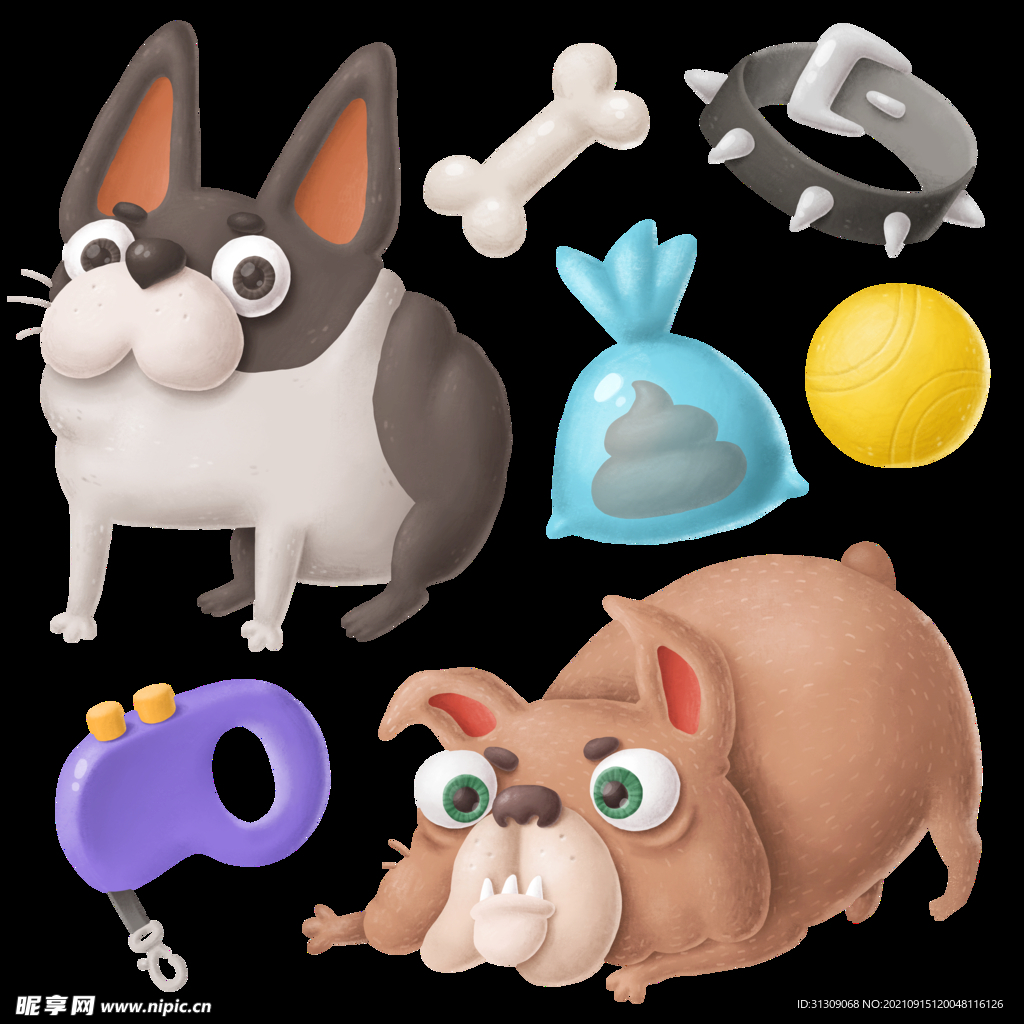 卡通狗狗