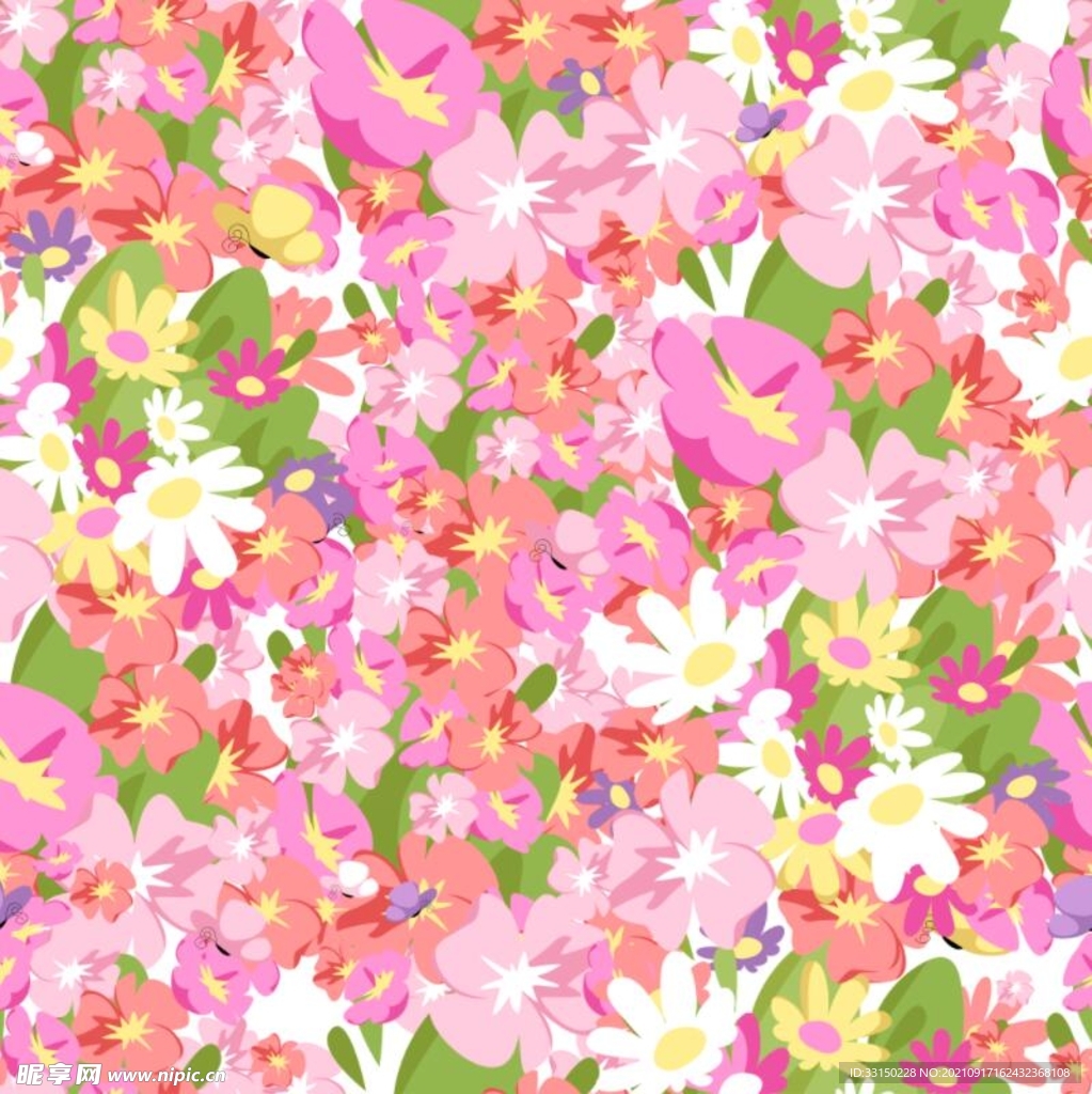 数码印花玫瑰花绣球花抽象花卉