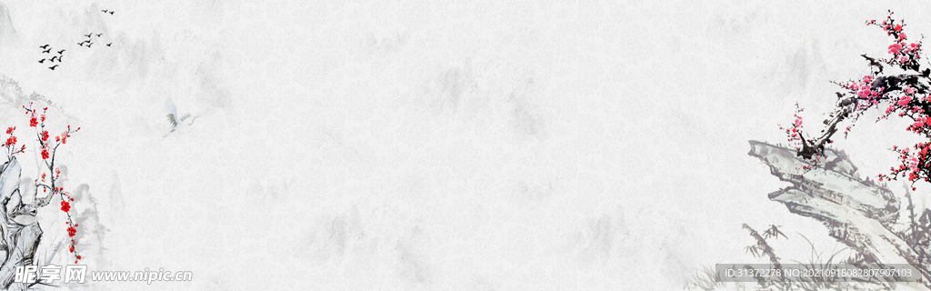  手绘古风插画背景图片