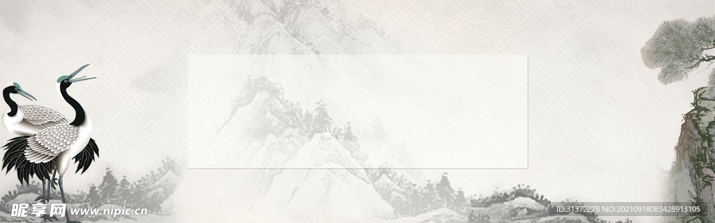  手绘古风插画背景图片