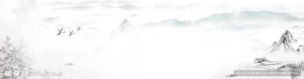  手绘古风插画背景图片