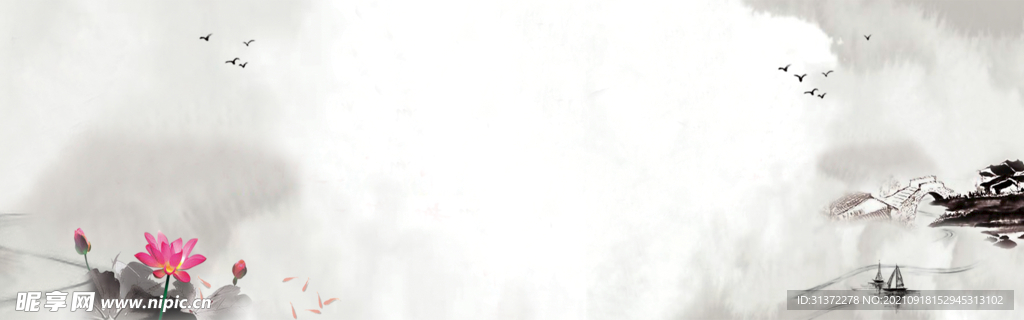  手绘古风插画背景图片