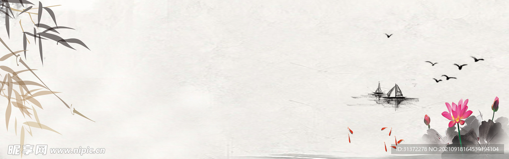  手绘古风插画背景图片