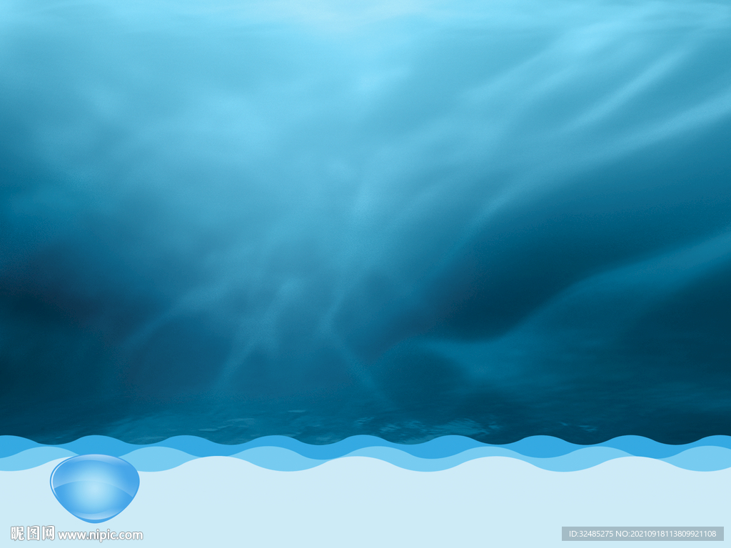 蓝色海浪背景