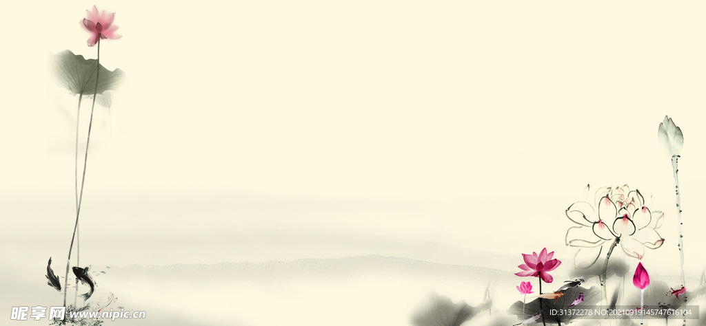  手绘古风插画背景图片