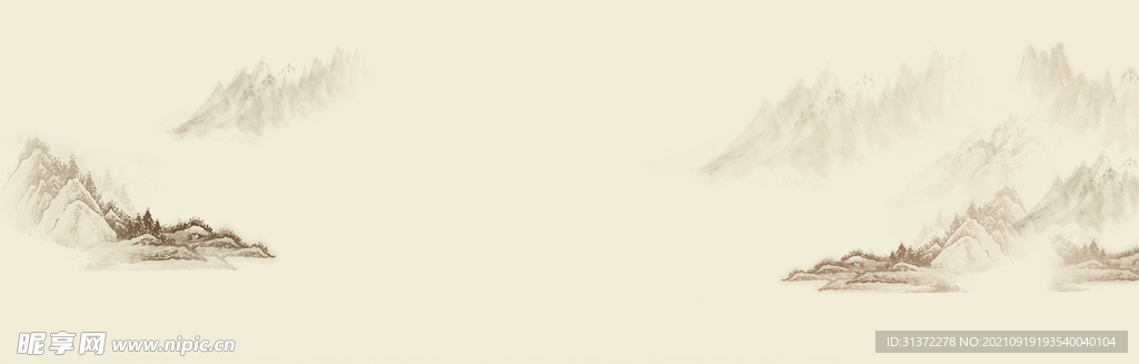  手绘古风插画背景图片