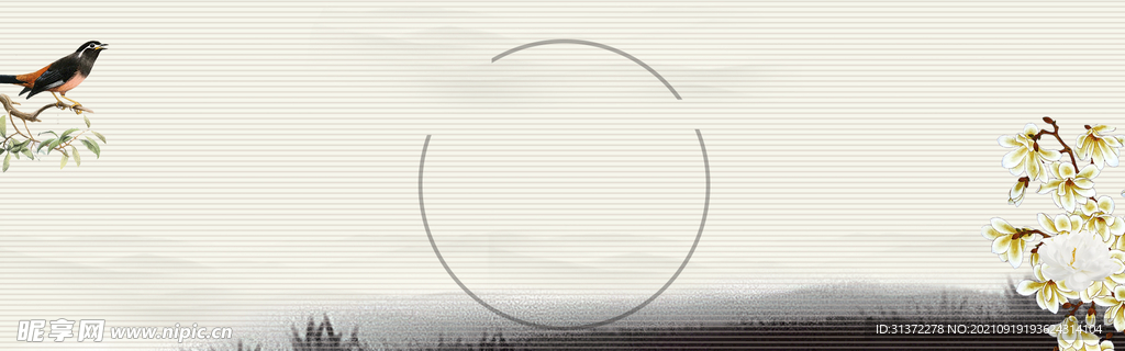 手绘古风插画背景图片