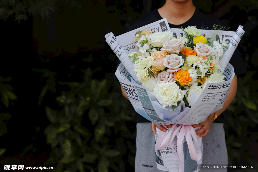INS风简洁混合花束