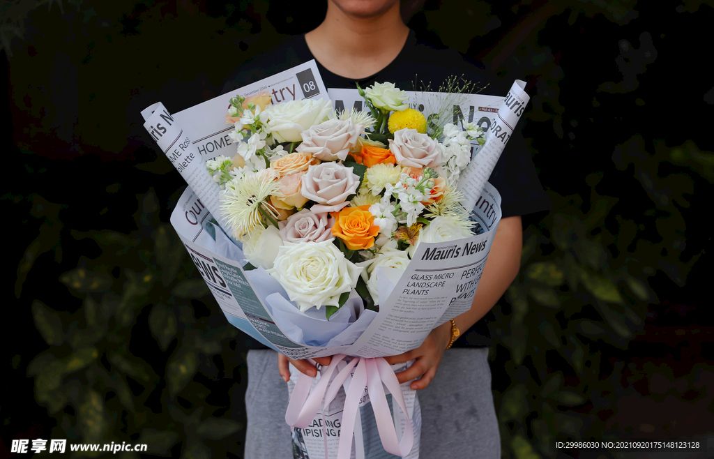 INS风简洁混合花束