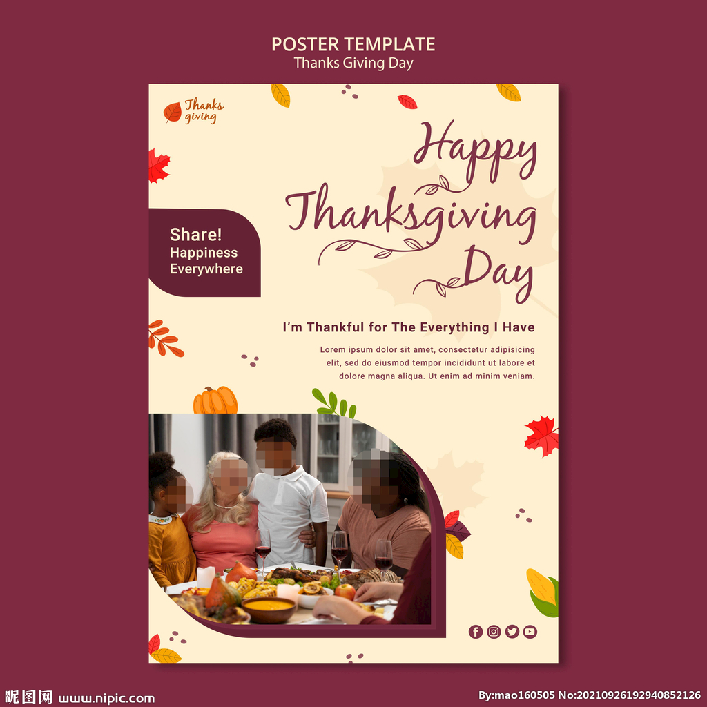 感恩节海报