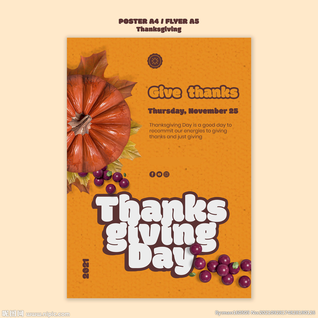 感恩节海报