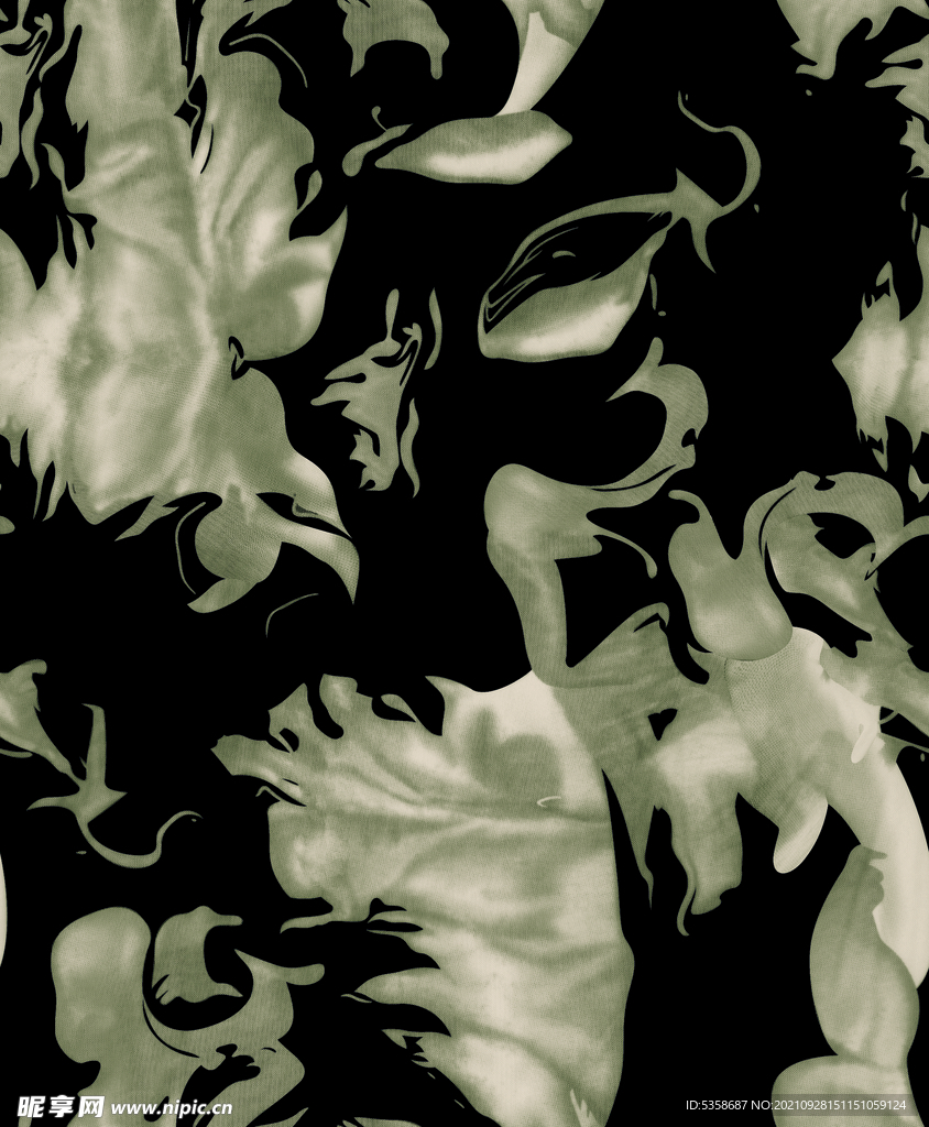 火焰扎染数码印花图案