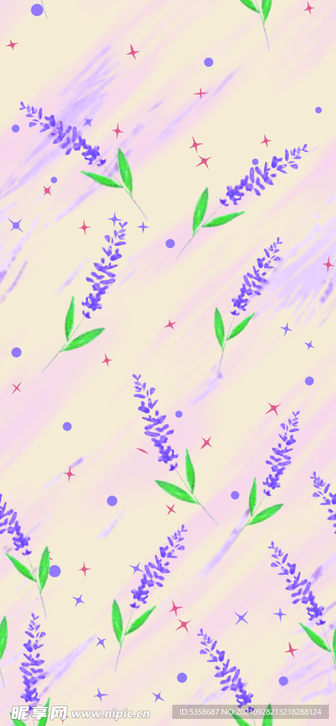 女装小碎花印花图案