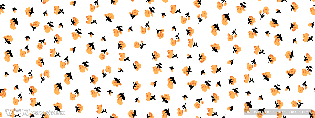 女装小碎花印花图案