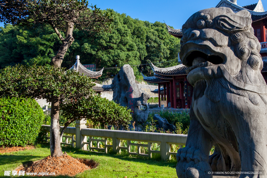 岳阳金鹗山公园金鹗山孔子公园