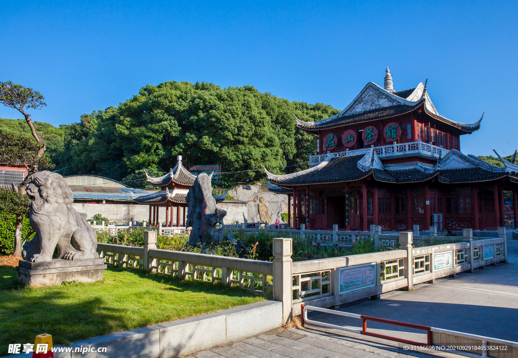 岳阳金鹗山公园金鹗山孔子公园