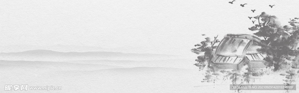 手绘古风插画背景图片 