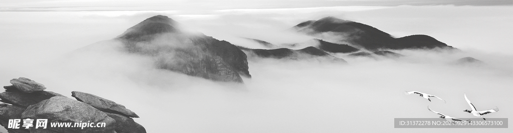  手绘古风插画背景图片 