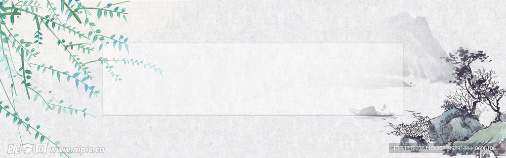 手绘古风插画背景图片 