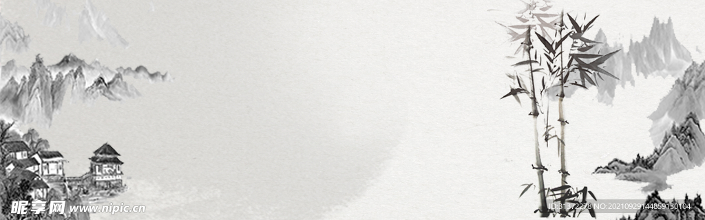 手绘古风插画背景图片 