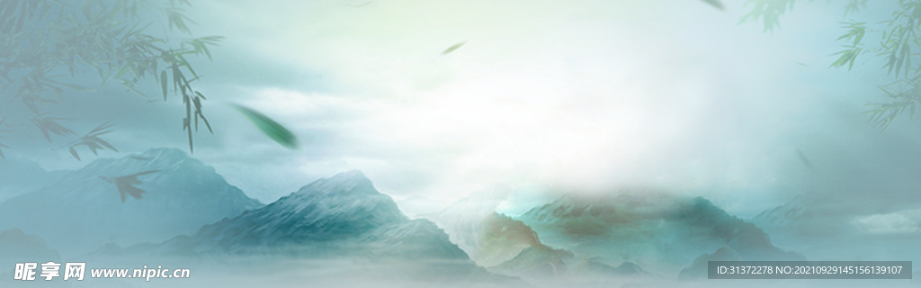 手绘古风插画背景图片 