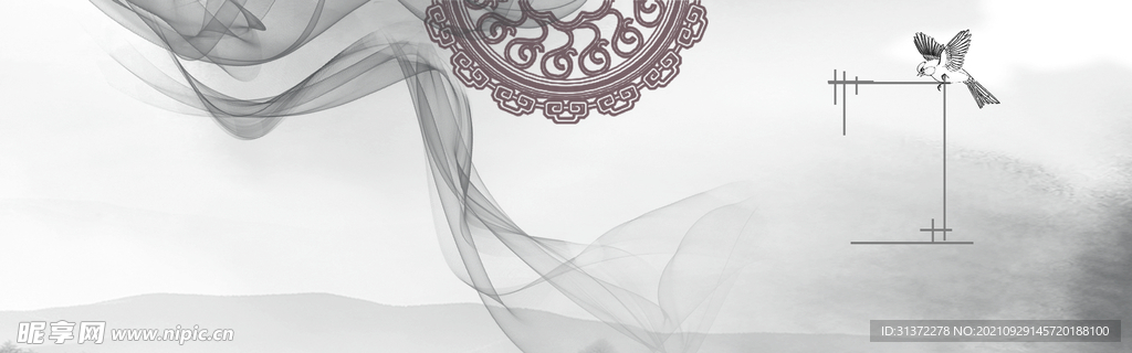  手绘古风插画背景图片 