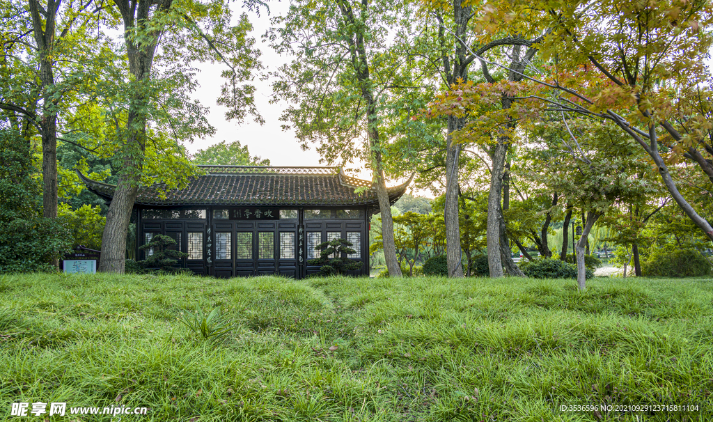 吹香亭夕阳美景