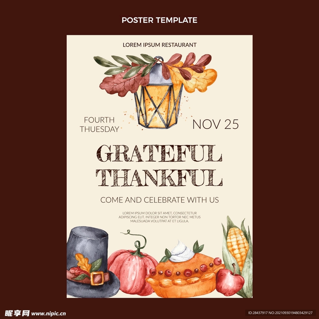 感恩节海报