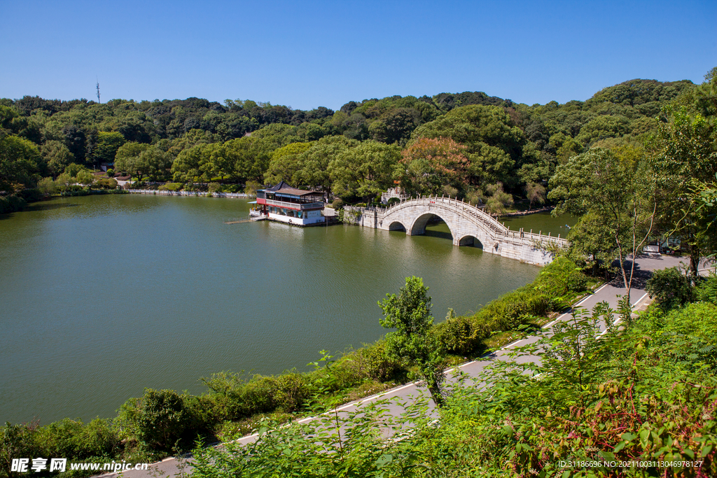 岳阳君山岛景区 同心湖
