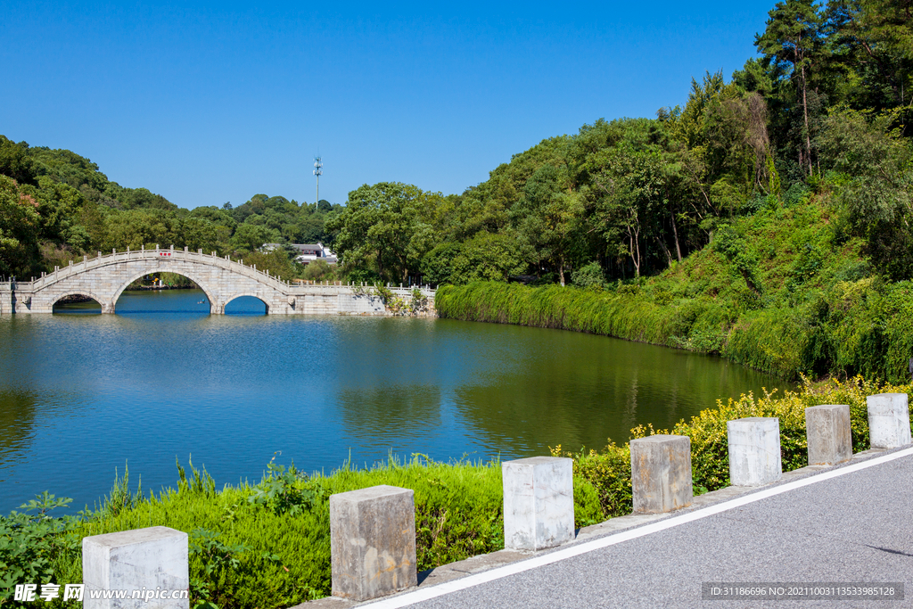 岳阳君山岛景区 同心湖