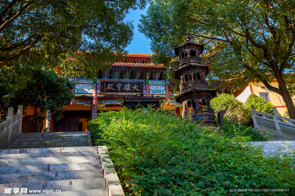 岳阳圣安寺景区 圣安古寺