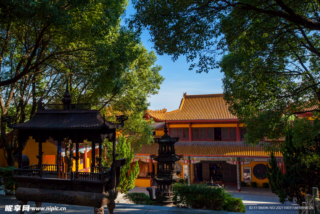 岳阳圣安寺景区 圣安古寺