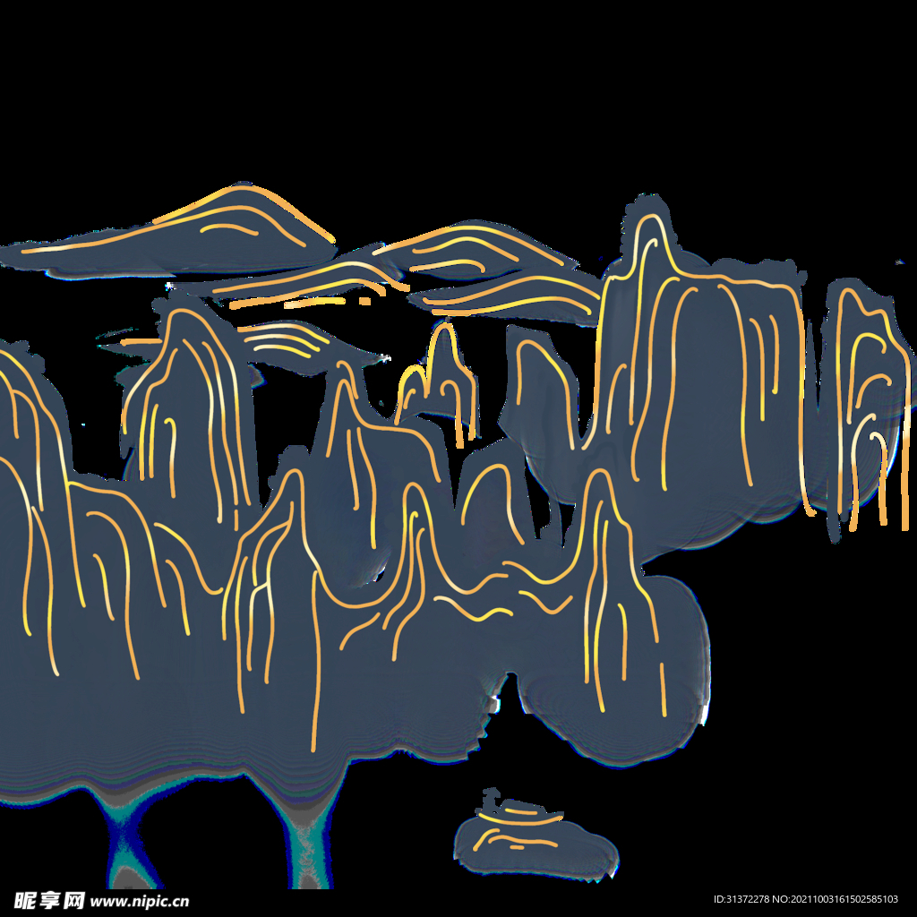  手绘古风插画背景图片 