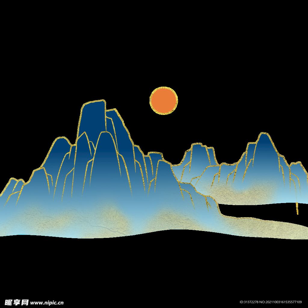  手绘古风插画背景图片 