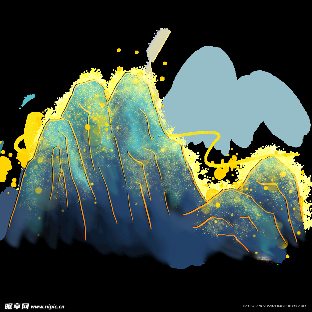 手绘古风插画背景图片 