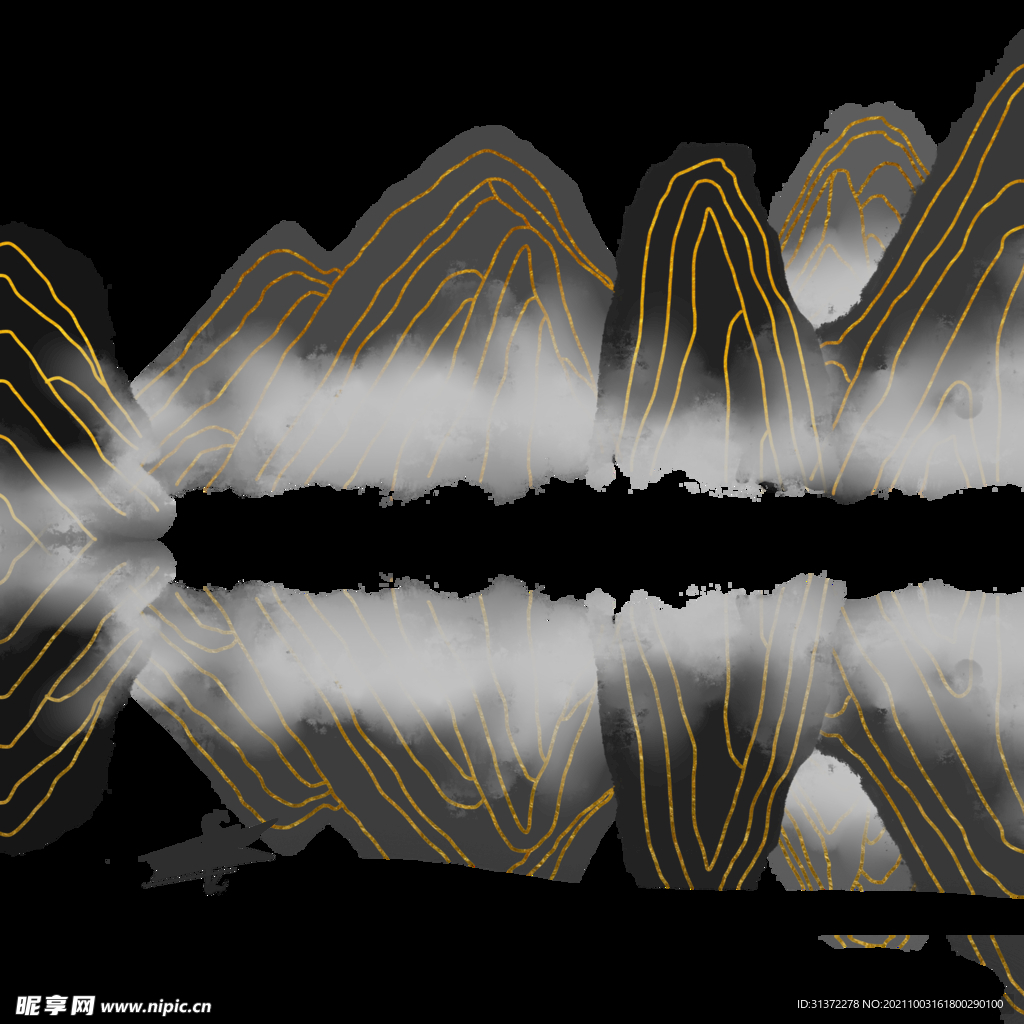  手绘古风插画背景图片 