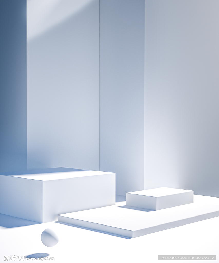 C4D白色背景